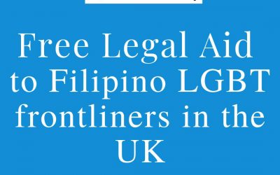 Filipino LGBT Europe offers free legal aid to LGBT frontliners in UK