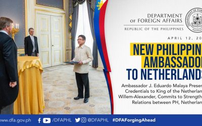 New Philippine Envoy to the Netherlands Ambassador Malaya meets the Filipino Community