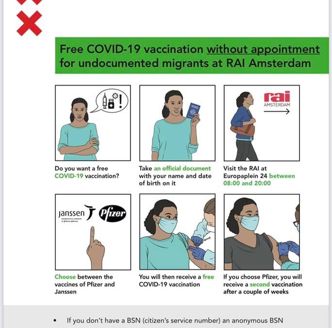 Covid-19 Vaccine for Undocumented Migrants in Amsterdam