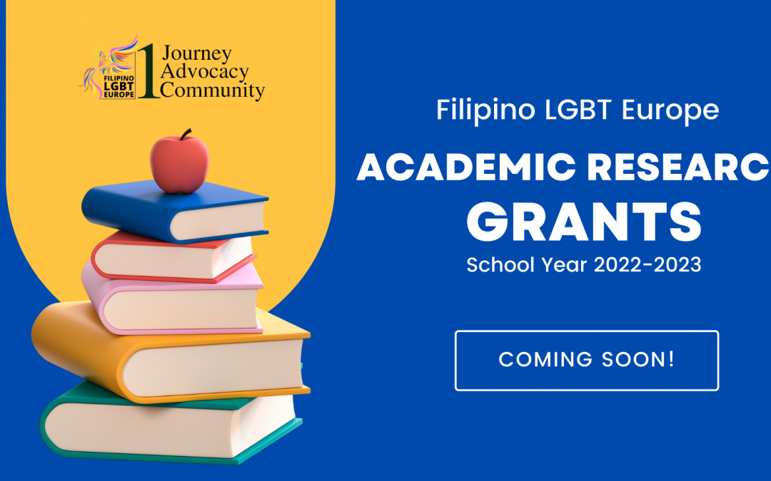 Filipino LGBT Europe launch Academic Reseach Grants in the Philippines