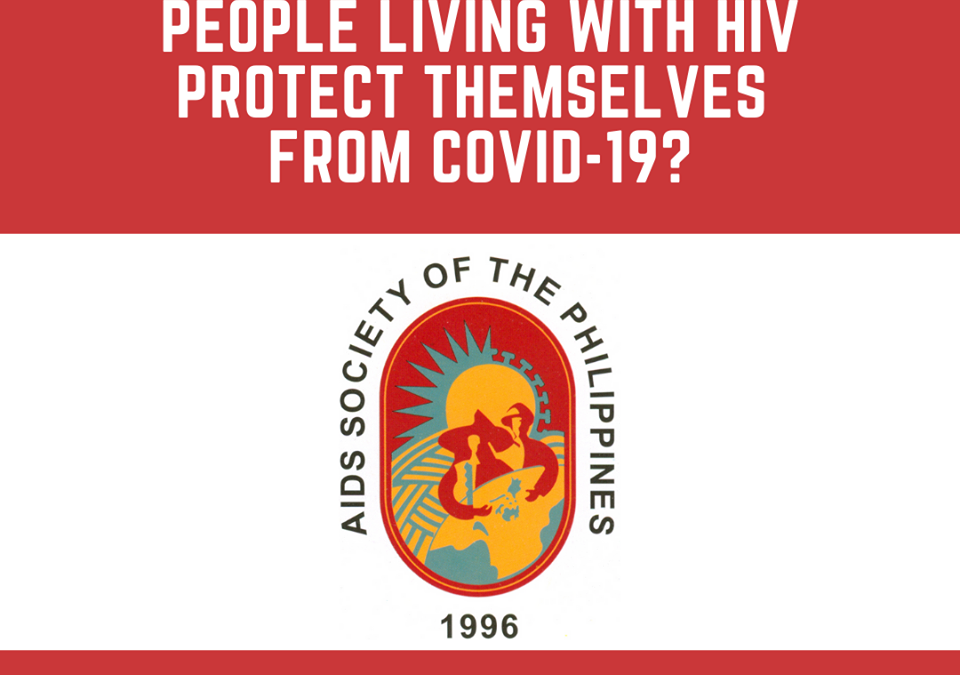 How can people living with HIV protect themselves from COVID-19?